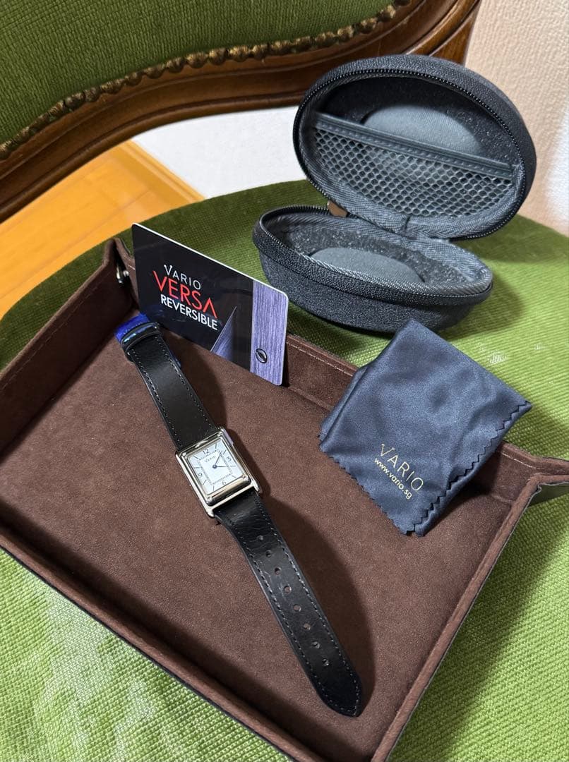 時計 Vario VERSA Reversible Silver-BlackWatch