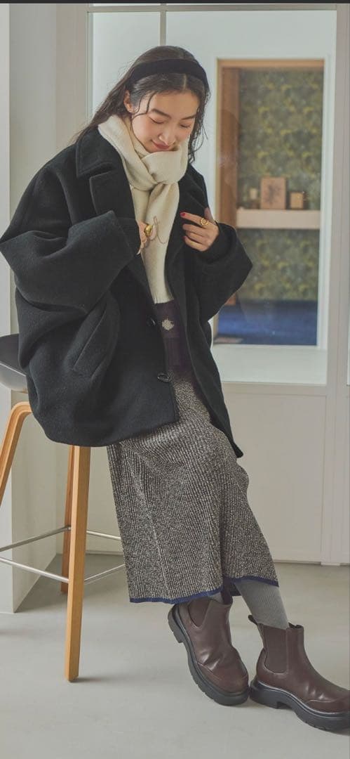 ラスト！本日限定‼︎niko and … ライトモッサドルマンジャケットコート