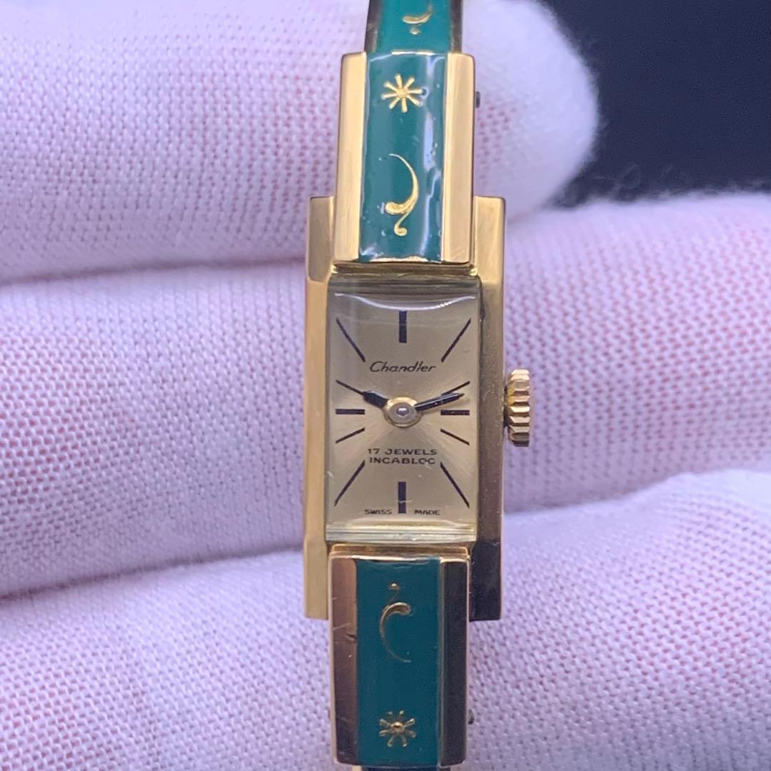 Chandler シャンドラー レディース腕時計 17石 手巻き