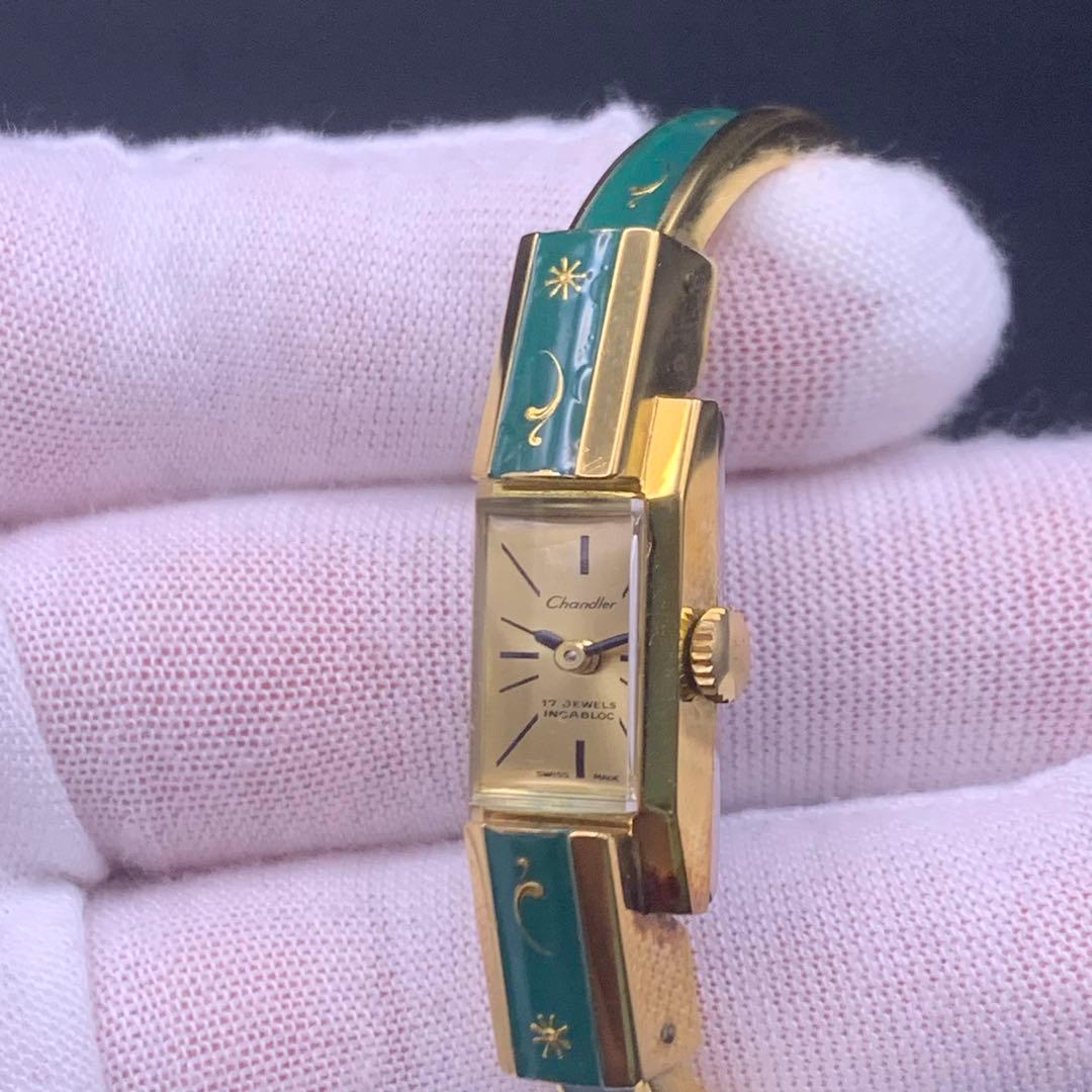 Chandler シャンドラー レディース腕時計 17石 手巻き