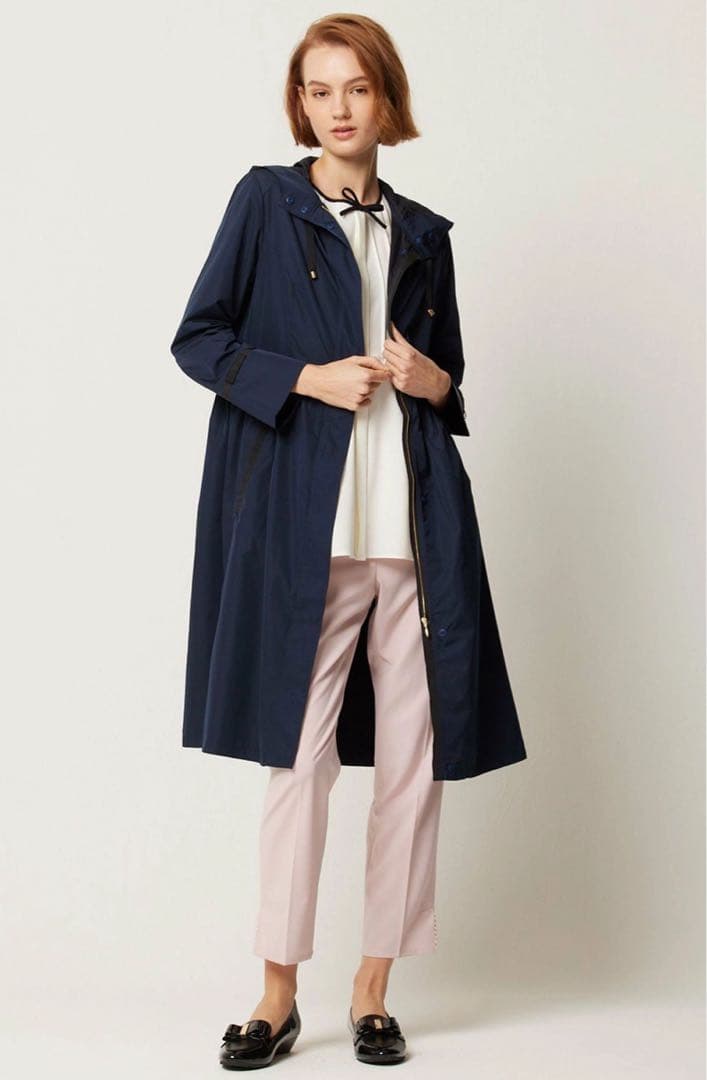 【トッカ 】レインコート　リボン　スプリングコート　Aライン