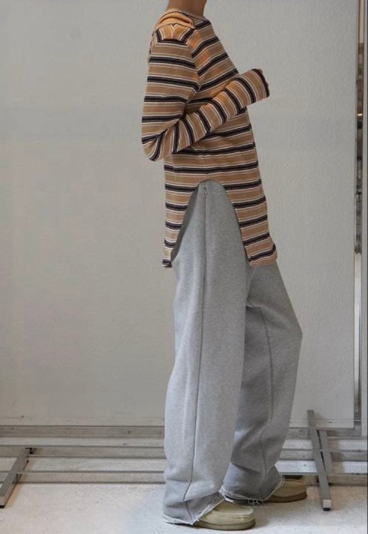 新品未使用25AW SOLOV ボーダーカットソー