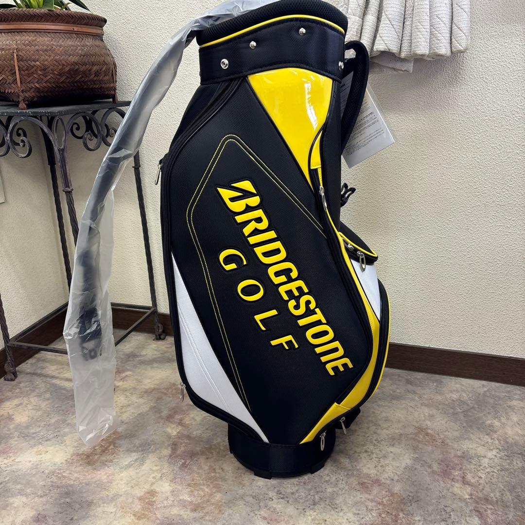 BRIDGESTONE GOLF キャディバッグ 黒/黄/白