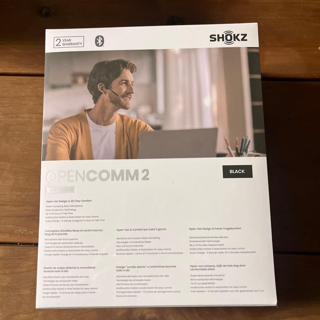 [新品/未開封] Shokz OpenComm2 2025 Upgrade骨伝導