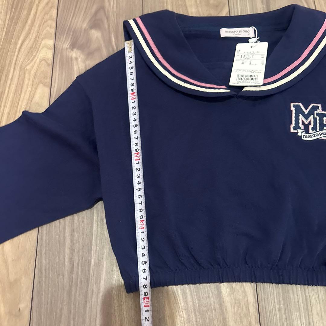 mezzo piano セーラーセットアップ　ネイビー　150cm トレーナー