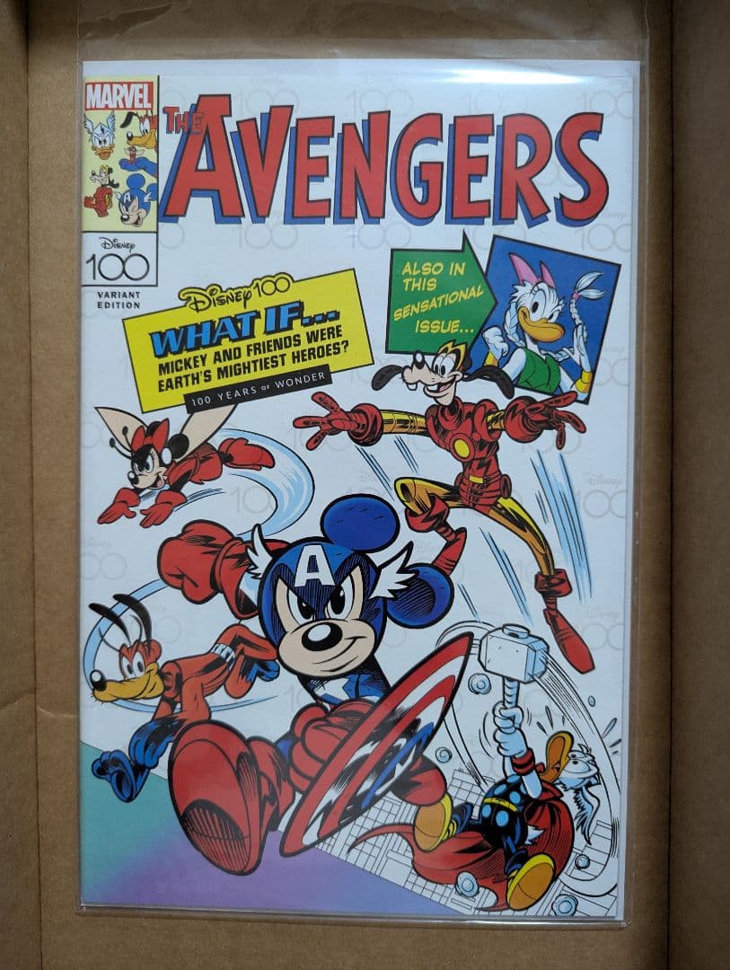 ディズニー100周年限定　マーベルコラボ　アメコミ