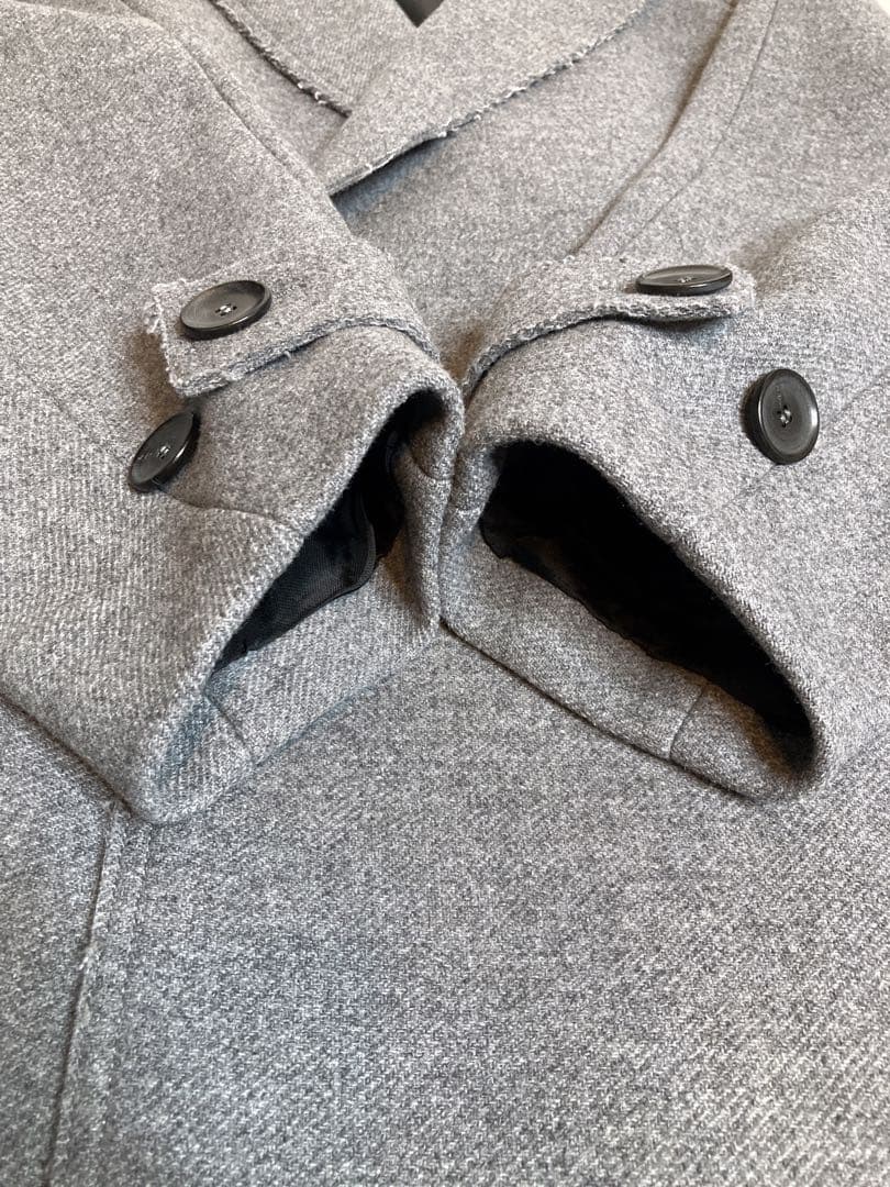 【美品】ザラ メゾンスペシャル 限定 コラボ チェスターコート ウール グレー