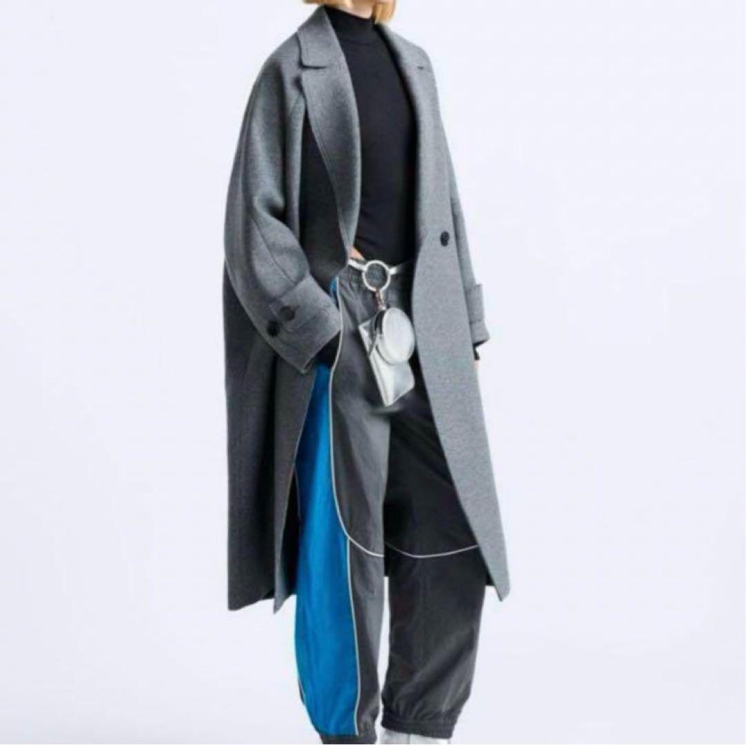 【美品】ザラ メゾンスペシャル 限定 コラボ チェスターコート ウール グレー