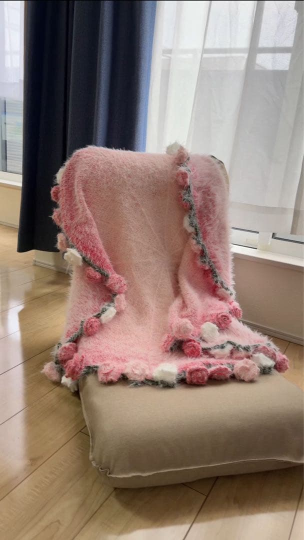 「ももリボンさん専用」花束ブランケット100cm