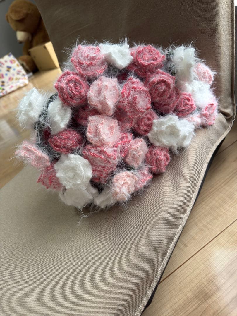 「ももリボンさん専用」花束ブランケット100cm