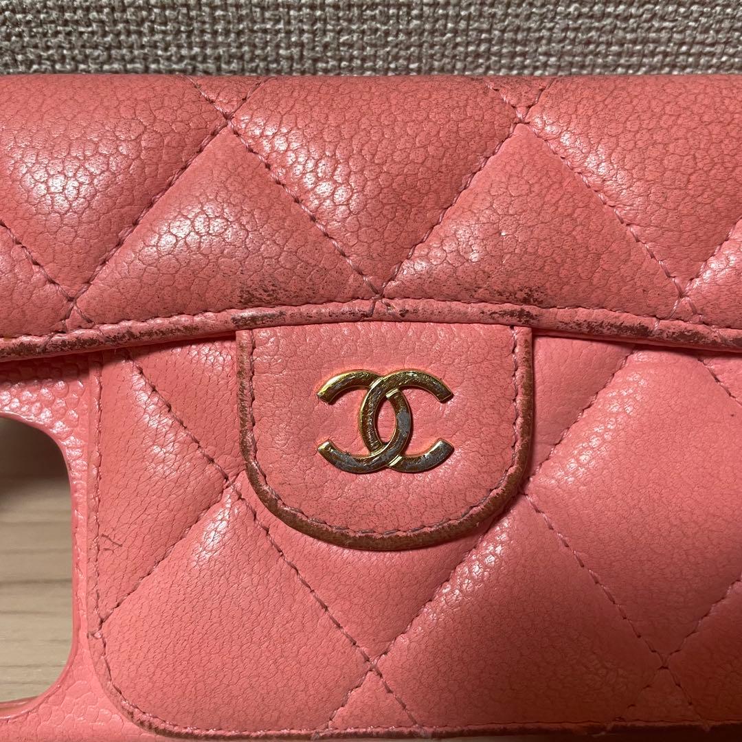 シャネル スマホケース iPhone15proMAX マトラッセピンク