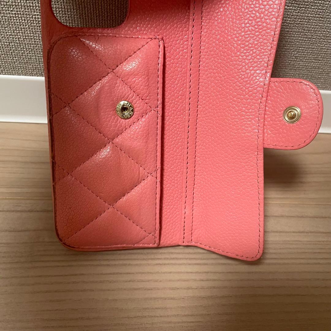 シャネル スマホケース iPhone15proMAX マトラッセピンク