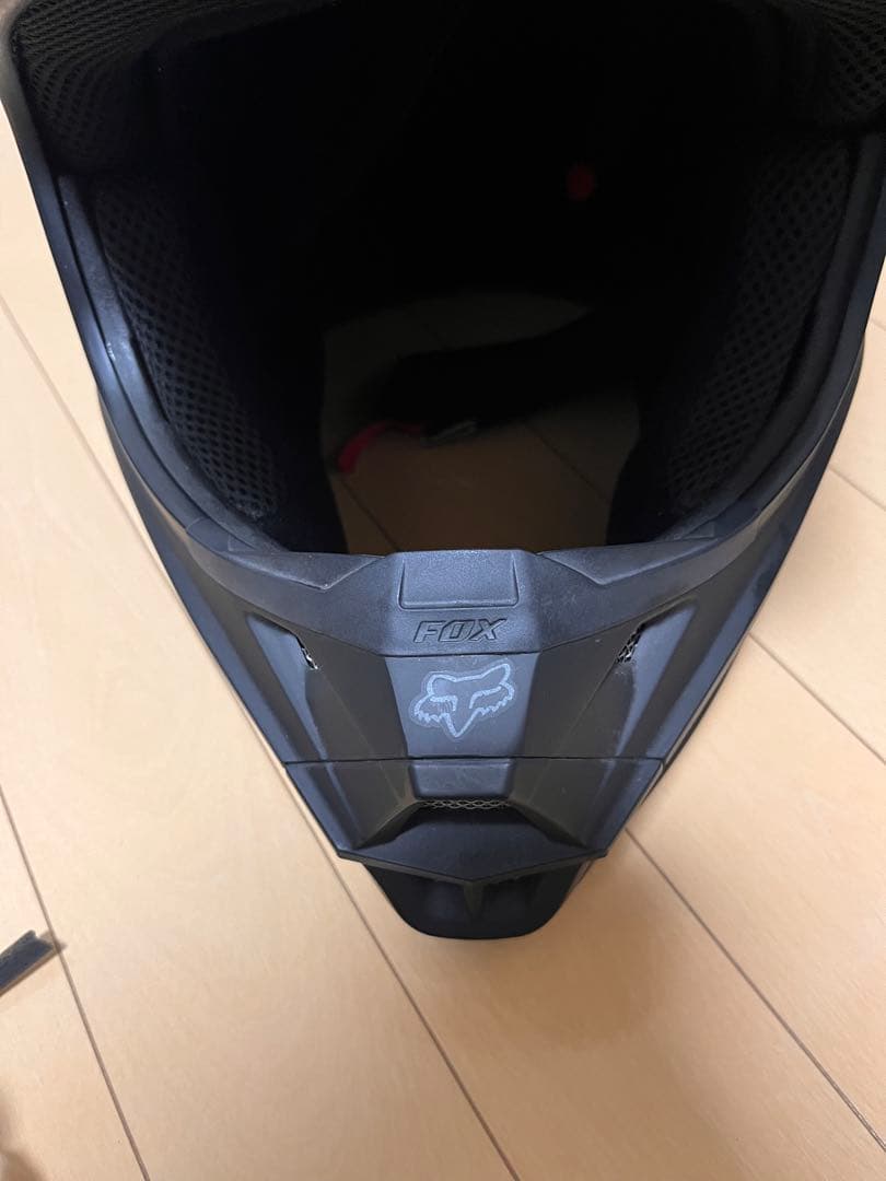 Fox オフロードヘルメット マットブラック ゴーグル付き