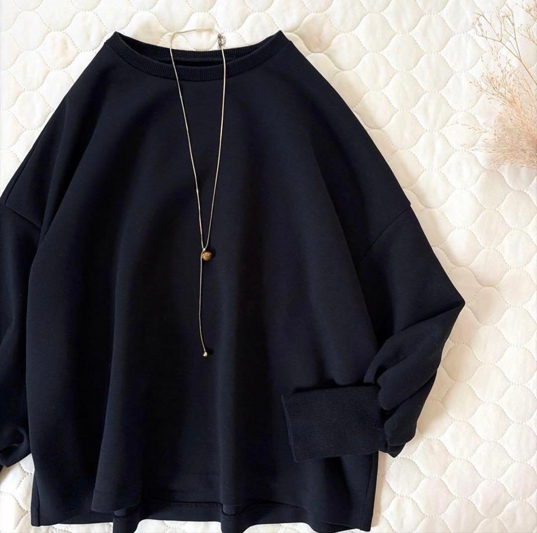 BEARDSLEY✴︎ダンボールパフトレーナー　ブラック　FREEサイズ