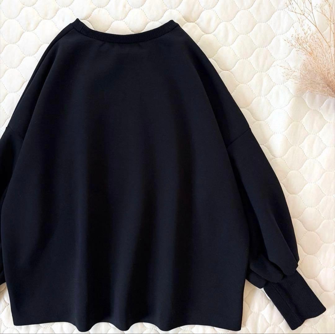 BEARDSLEY✴︎ダンボールパフトレーナー　ブラック　FREEサイズ