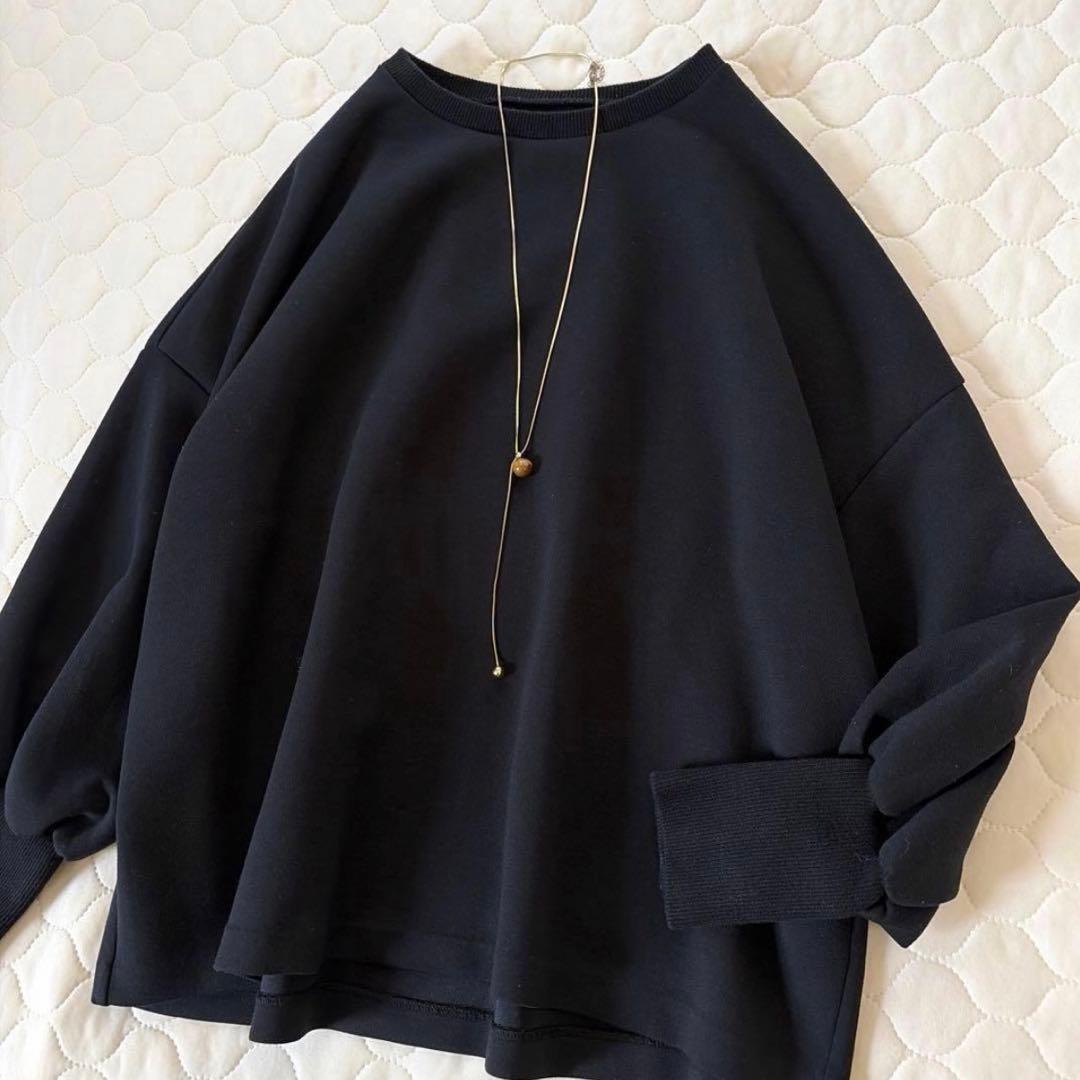 BEARDSLEY✴︎ダンボールパフトレーナー　ブラック　FREEサイズ