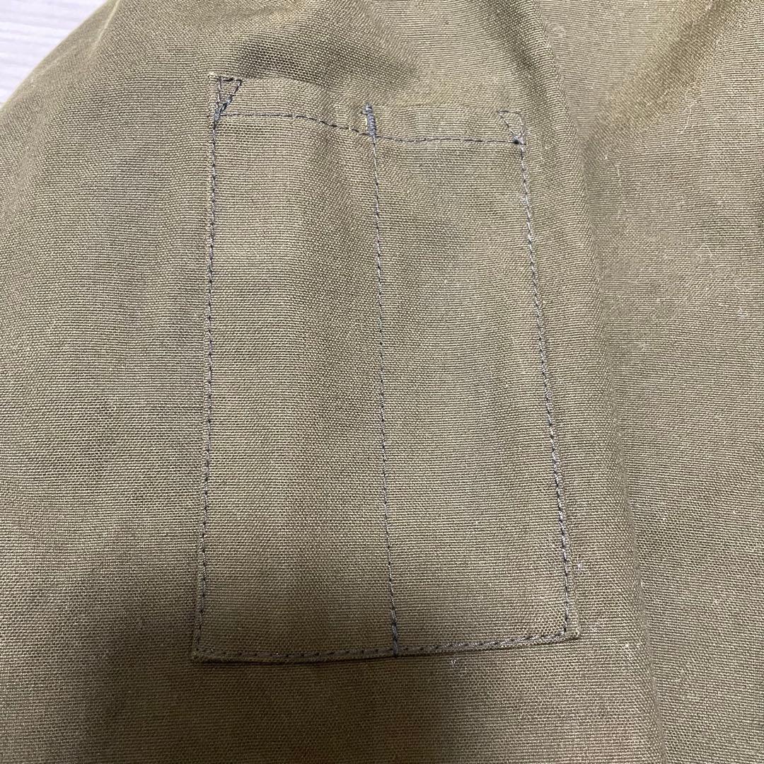 MHL. マーガレットハウエル　ボア襟　コットンジャケット　ライナー付　カーキ