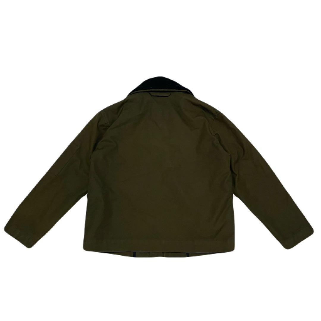 MHL. マーガレットハウエル　ボア襟　コットンジャケット　ライナー付　カーキ