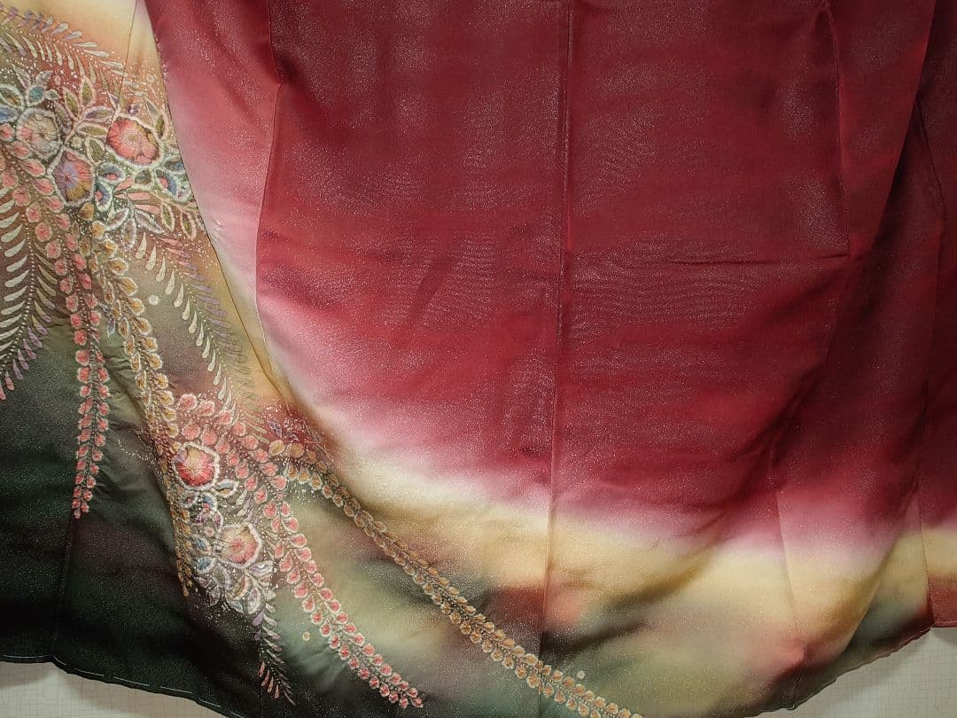 ママさん専用　着物(正絹)　訪問着　辻が花 　新品未使用　No,8