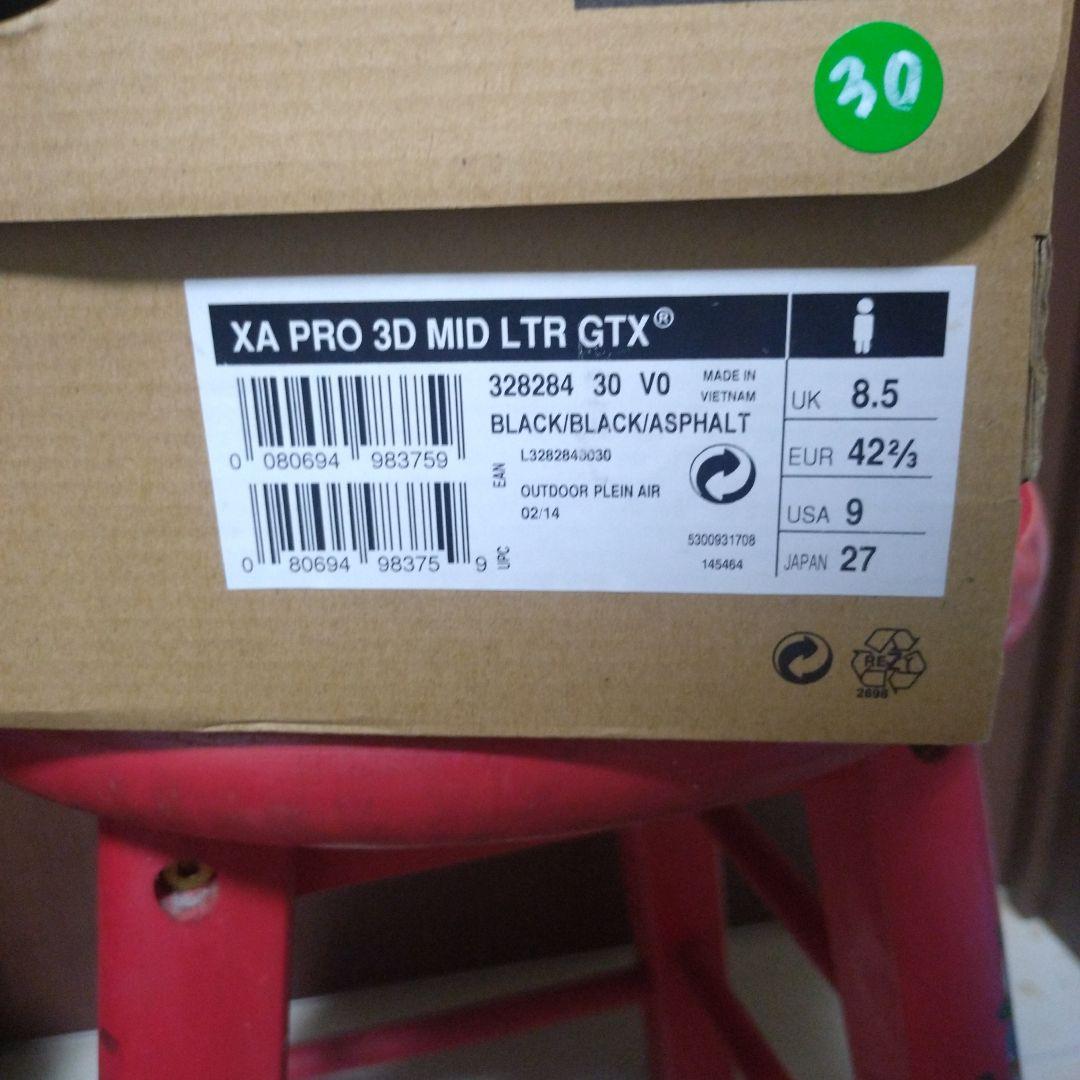 個人装備 SALOMON XA PRO 3D MID GTX 27cm