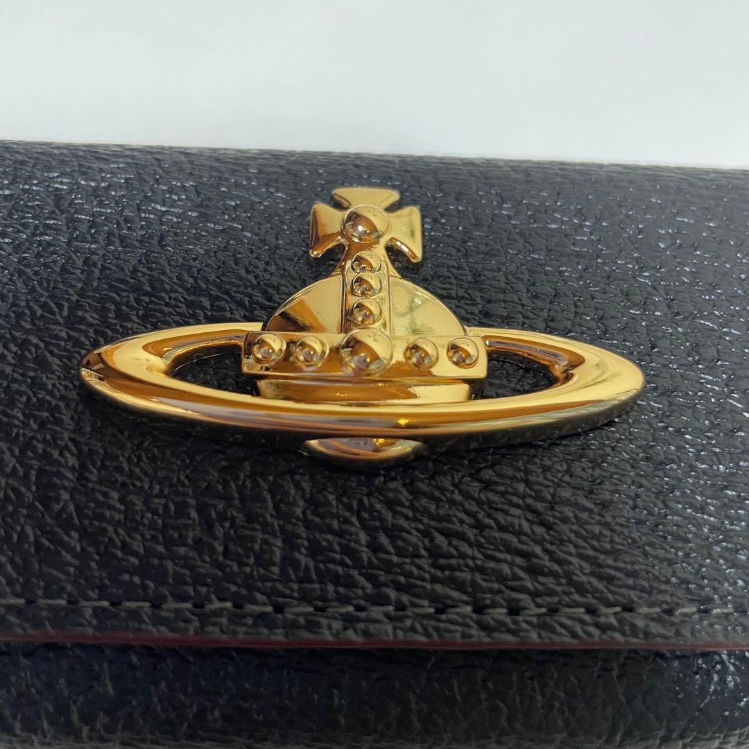 【未使用】ヴィヴィアンウエストウッド キーケース 4連 レザー ゴールドオーブ