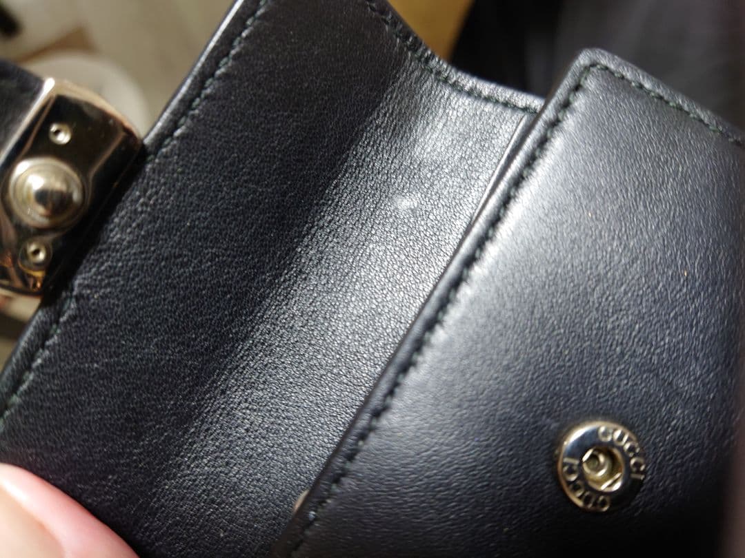 GUCCI インターロイキングブラック 長財布 キーケースセット