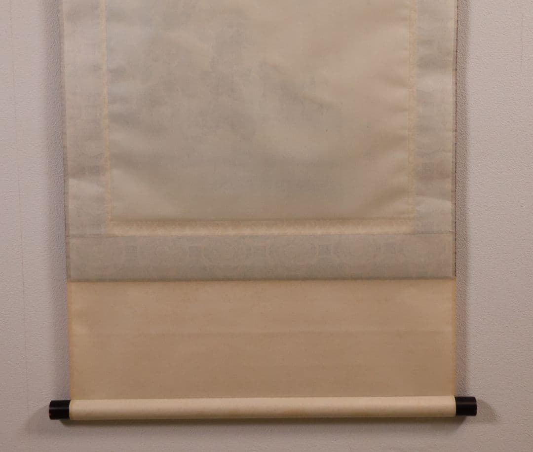 【模写】日本画 光翠 四季花 絹本 掛軸 彩色 草花 MA986