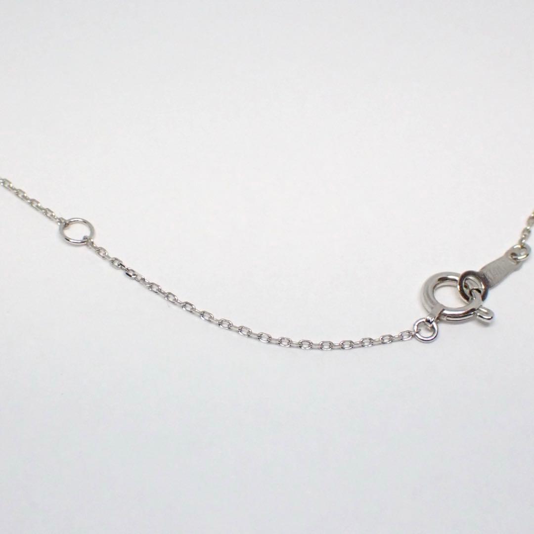 k14WG ブルートパーズ アクアマリン クロス ネックレス ソーティング付き