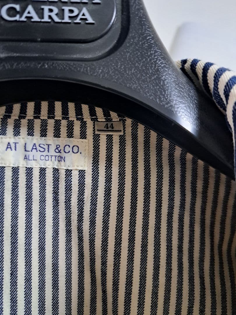最終価格値下げ不可AT LAST & CO. ストライプカバーオール