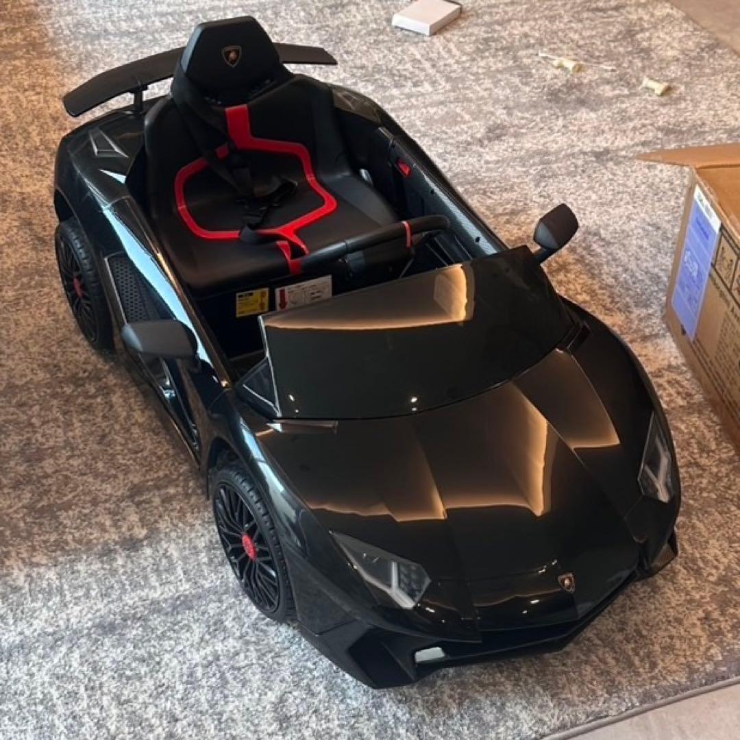 Lamborghini Aventador ブラック 電動カー ラジコン 子供用