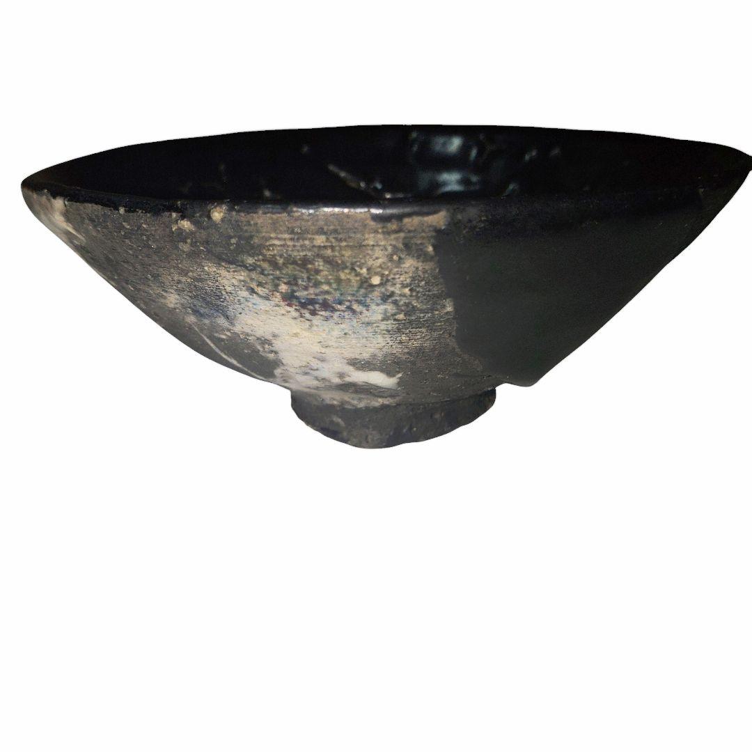 K*ん様 瀬戸黒茶碗　梅花皮手抹茶茶碗　茶道