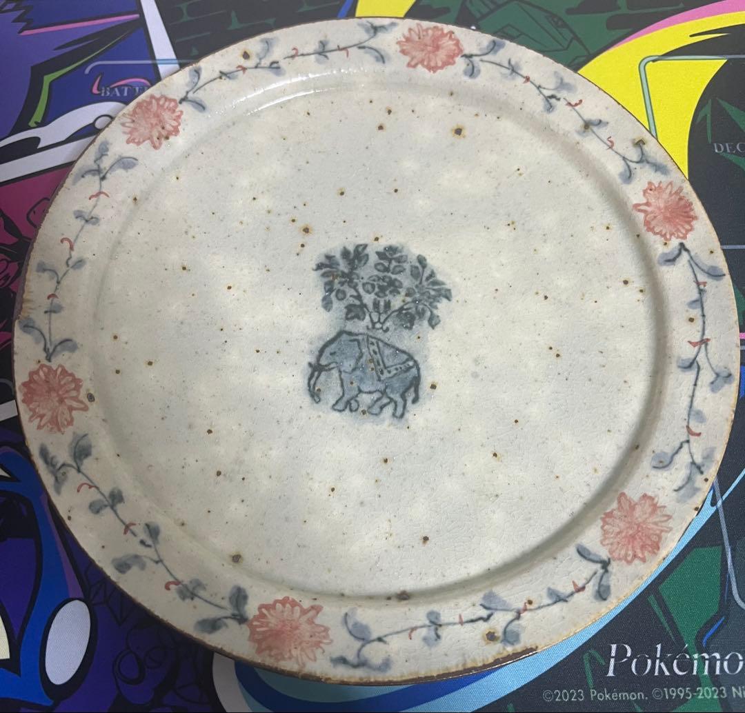 市野吉記　コウホ窯　　ゾウプレート