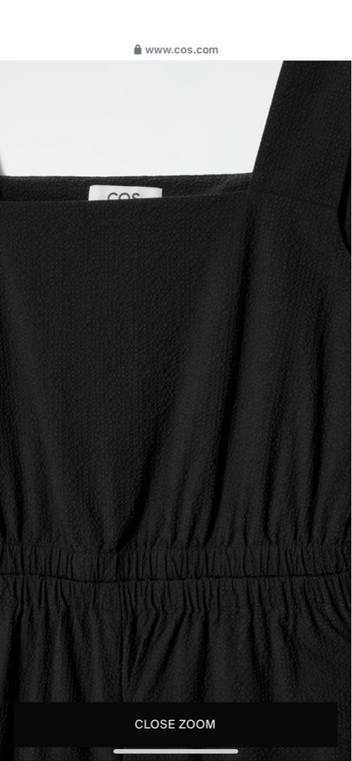 COS オープンバックワイドレッグジャンプスーツ