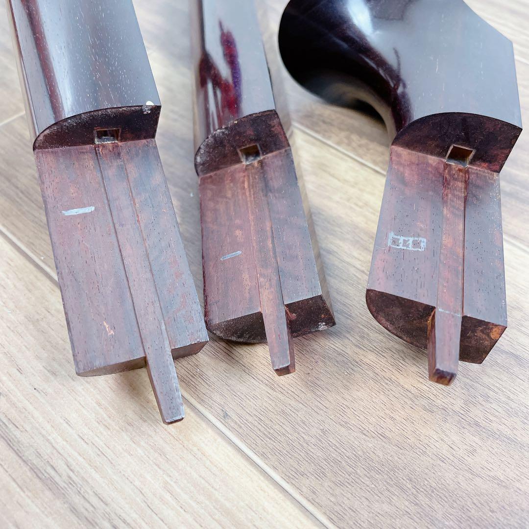 三味線 中棹 金細 綾杉胴 トチ紅木 一本溝 和楽器