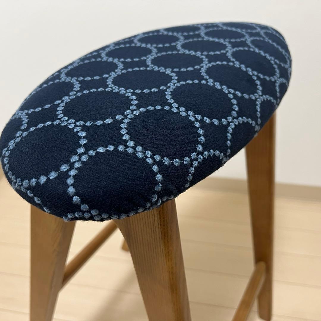 ミナペルホネン dop タンバリン 折り畳み スツール【インディゴ】 腰掛け