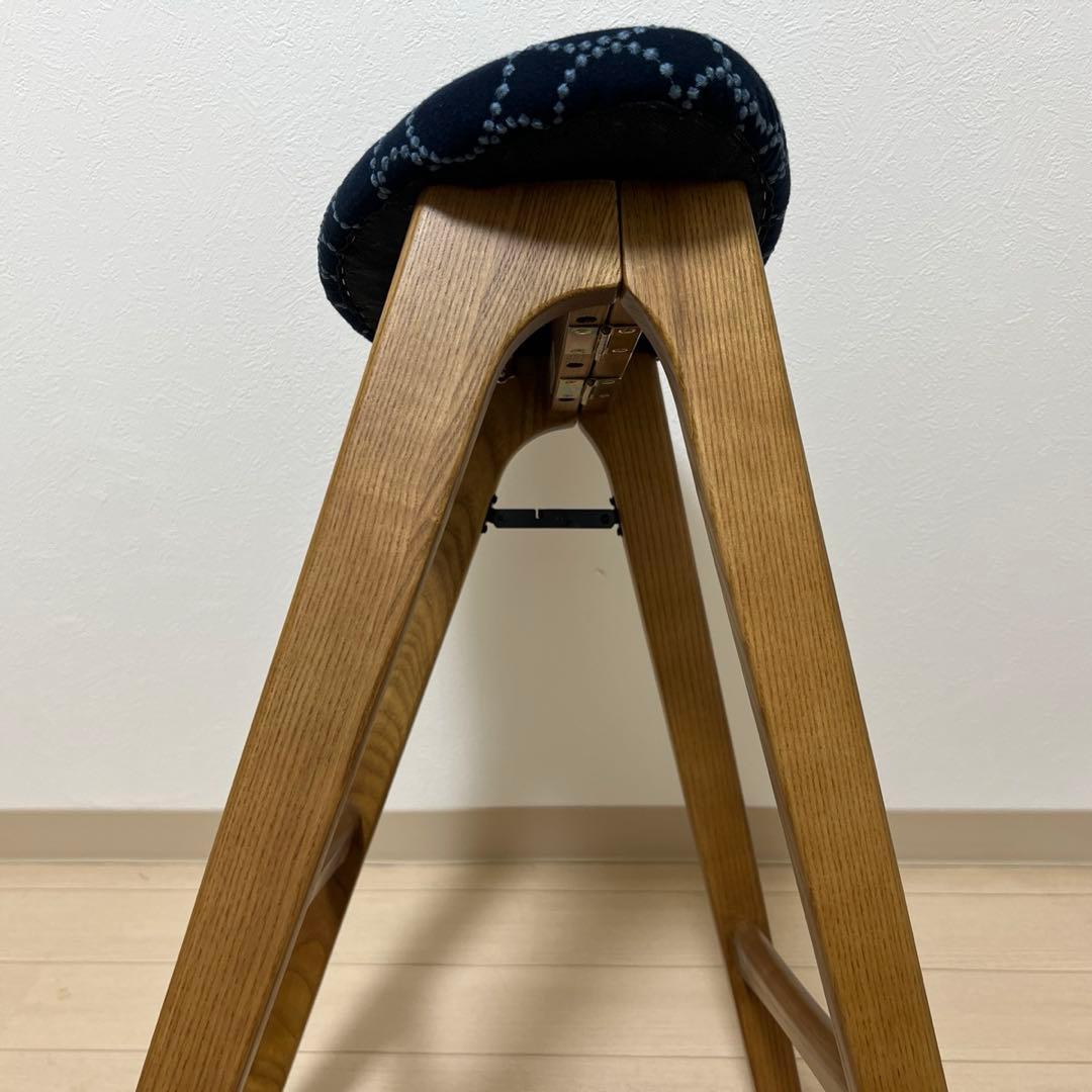 ミナペルホネン dop タンバリン 折り畳み スツール【インディゴ】 腰掛け
