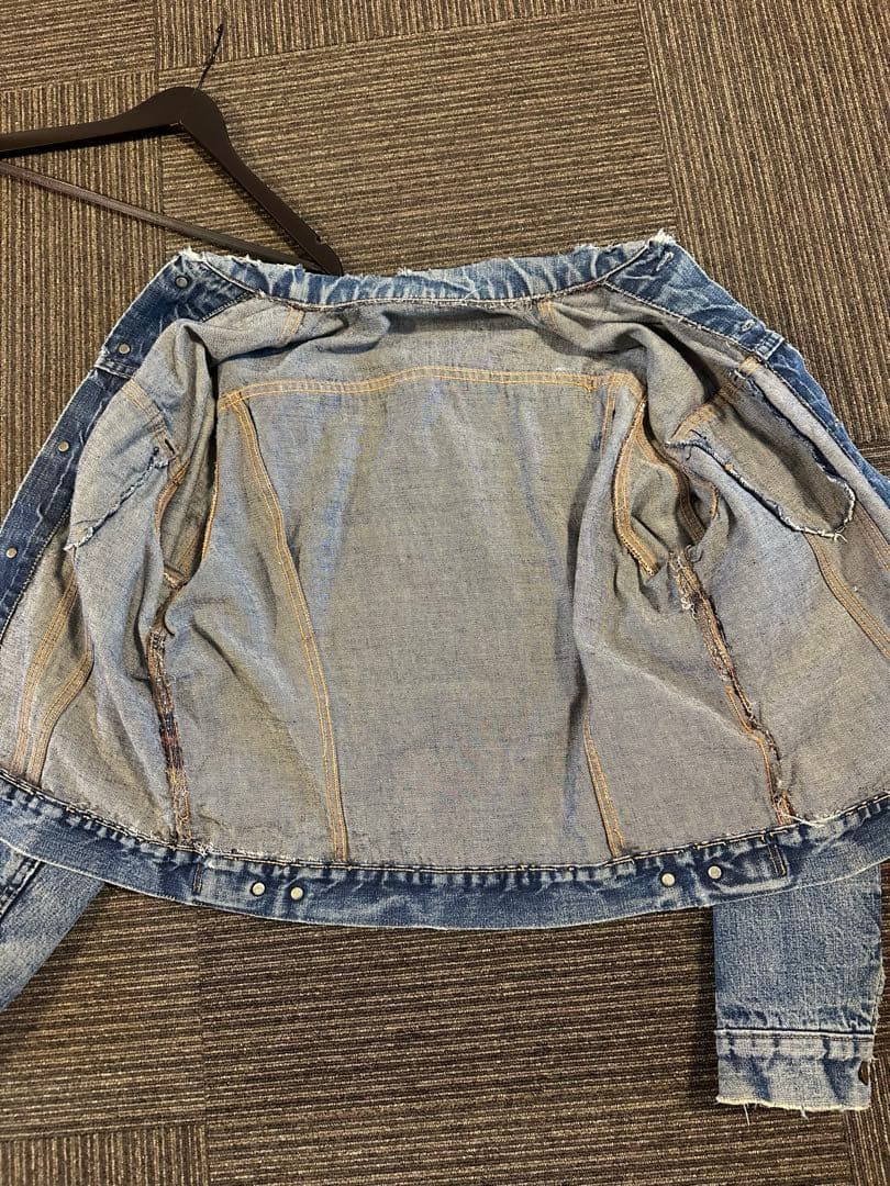 S*C様 ビンテージリーバイス70505 bigE USAドット刻印　ボロw40