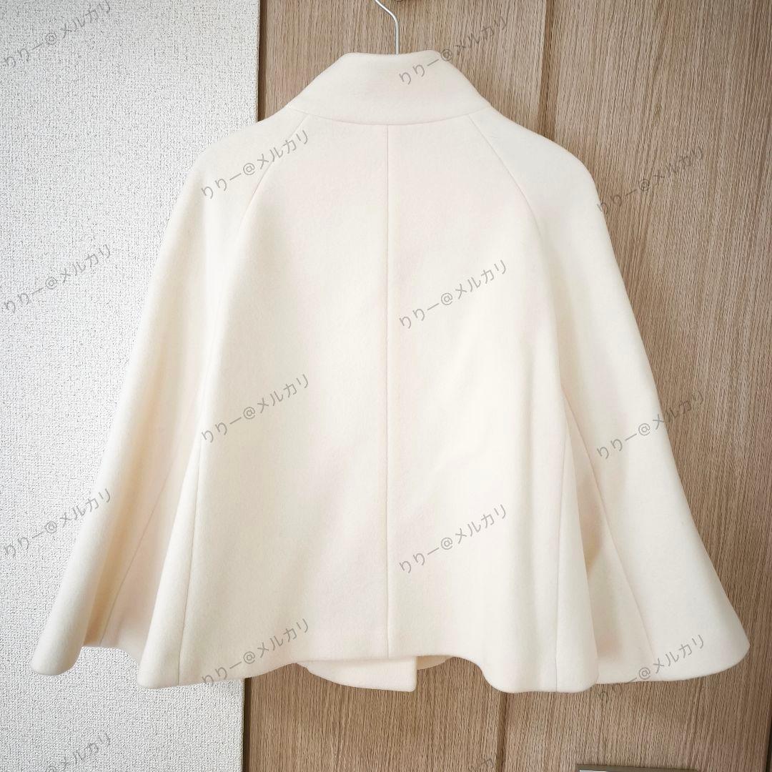 新品・現行品同型・サイズ38★ANAYI　ウールビーバーショートコート　ホワイト