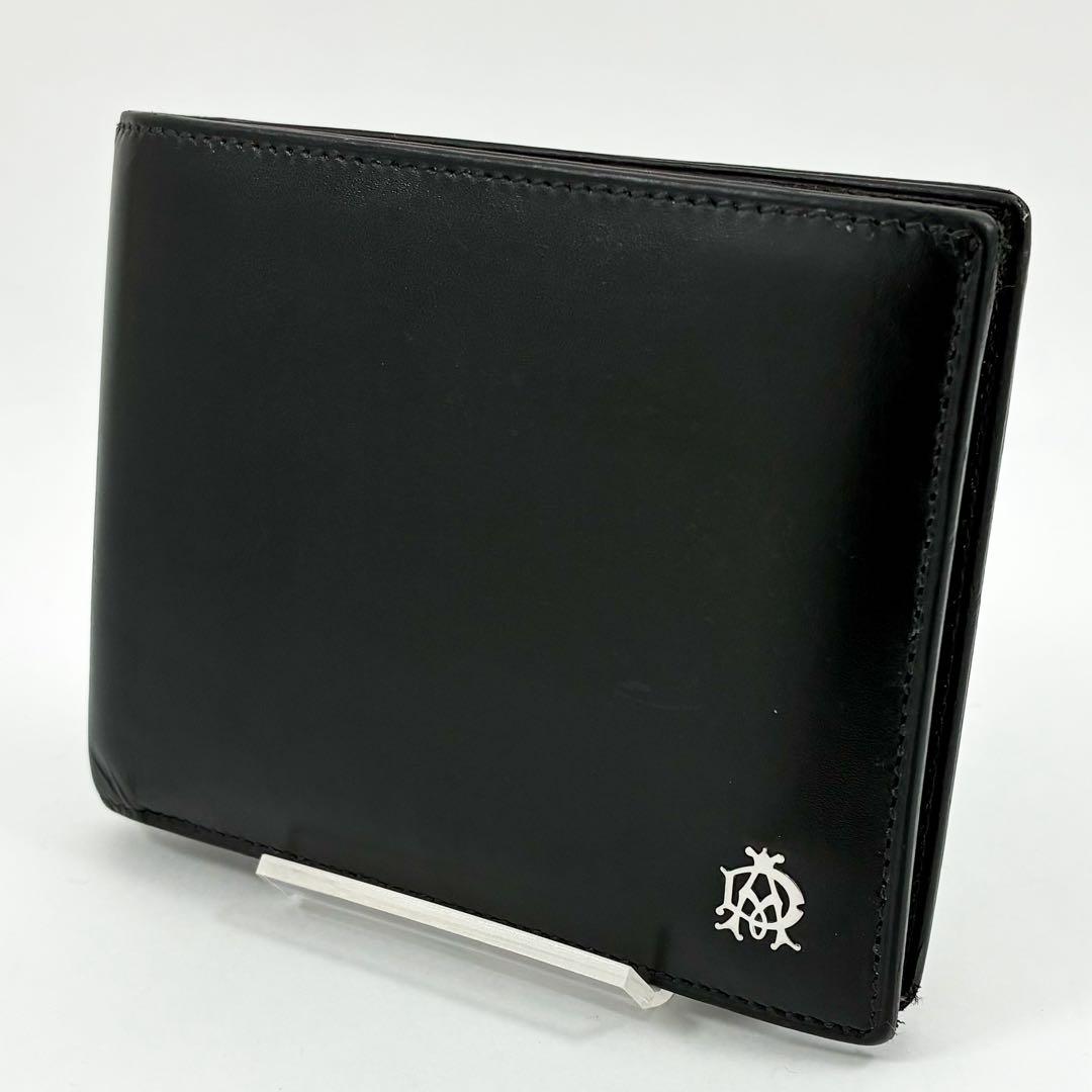 K*K様 Dunhill ダンヒル 二つ折り 財布 ウォレット 黒 ブラック レ