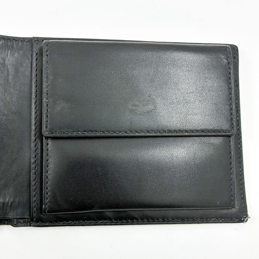 K*K様 Dunhill ダンヒル 二つ折り 財布 ウォレット 黒 ブラック レ