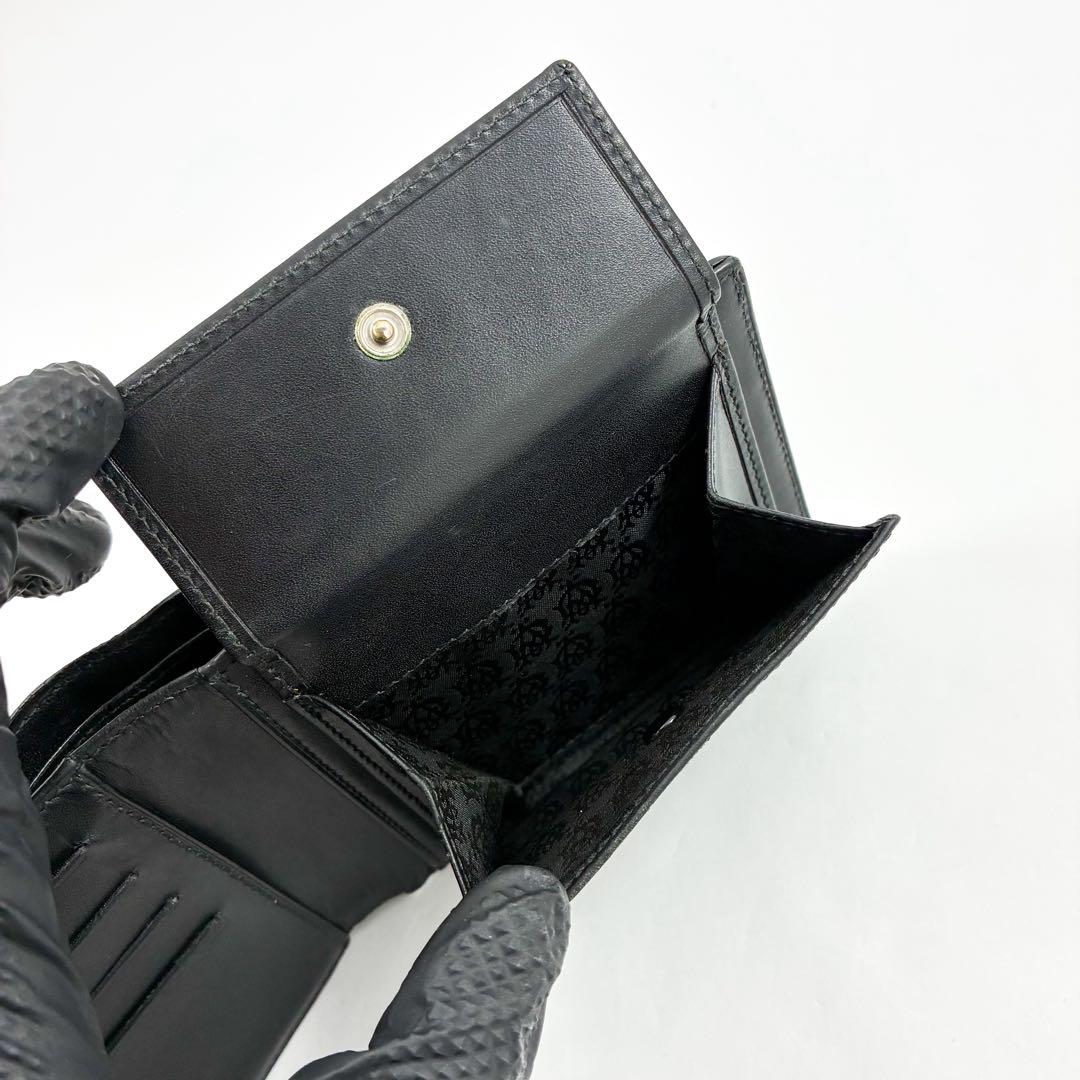 K*K様 Dunhill ダンヒル 二つ折り 財布 ウォレット 黒 ブラック レ