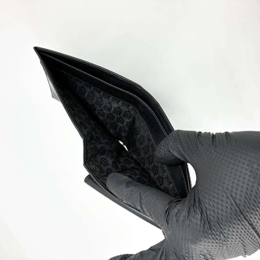 K*K様 Dunhill ダンヒル 二つ折り 財布 ウォレット 黒 ブラック レ