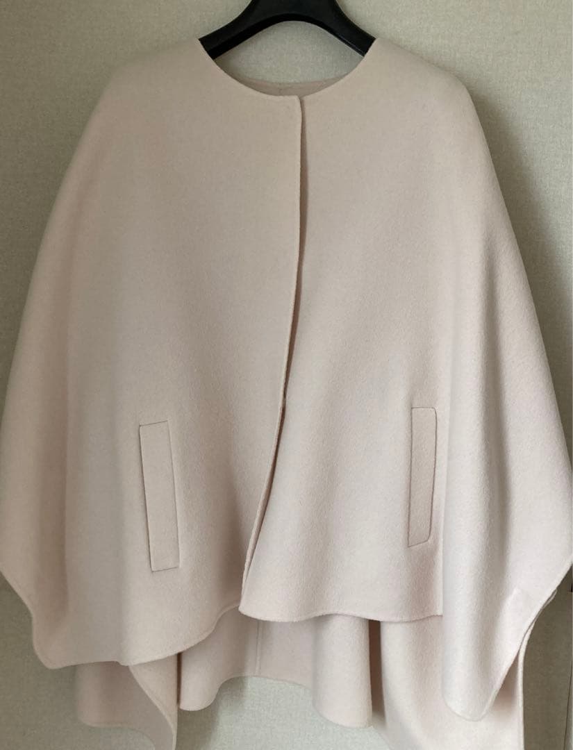 セオリーリュクス　ケープコート　カシミヤ混　Mサイズ