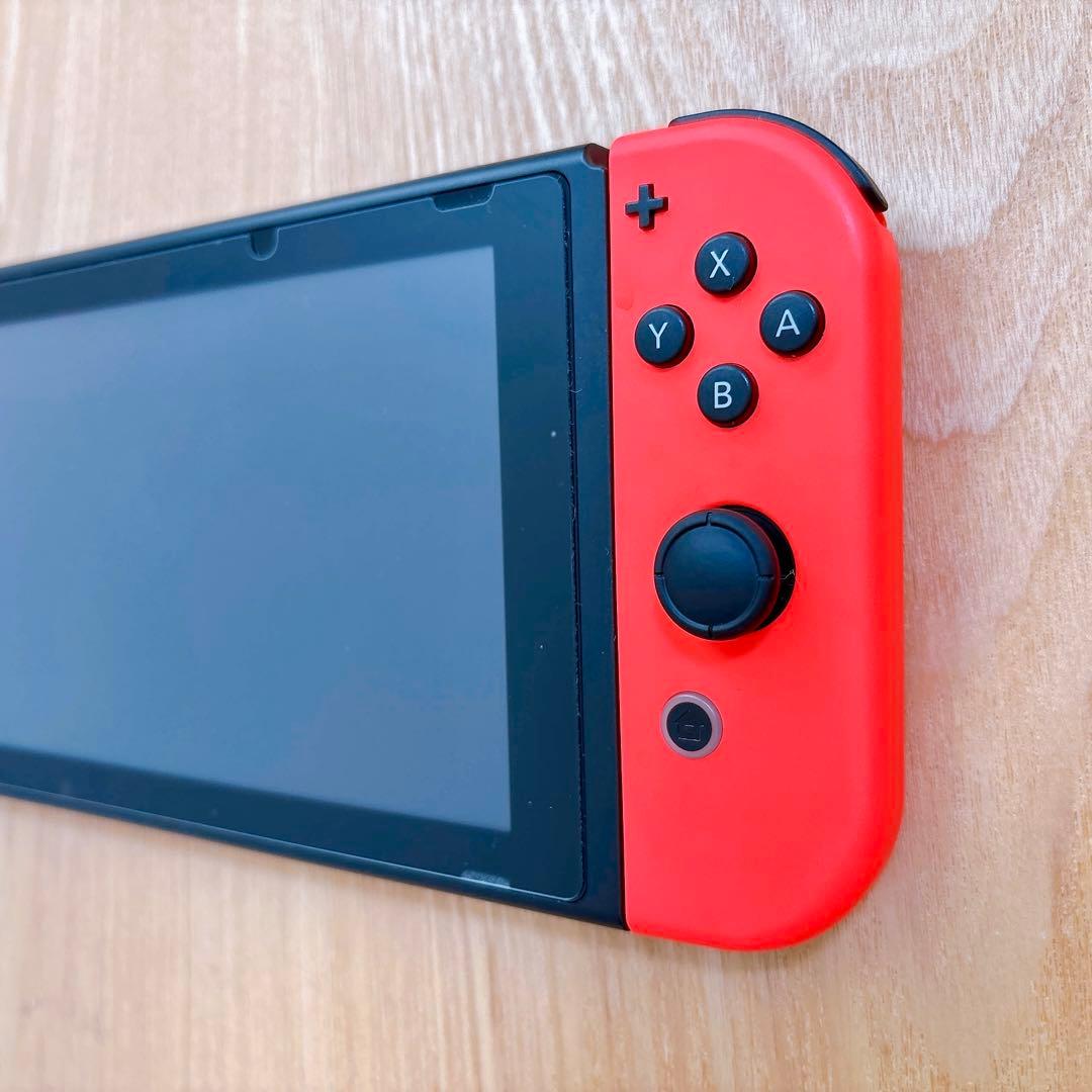 【未使用に近い】 バッテリー強化型 Nintendo Switch 本体 赤青