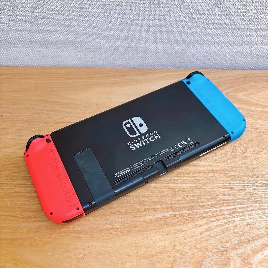 【未使用に近い】 バッテリー強化型 Nintendo Switch 本体 赤青