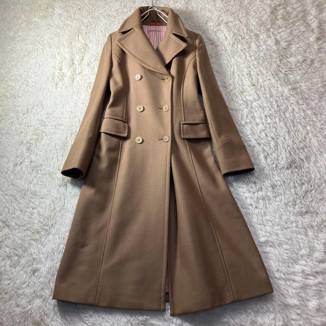 美品 ポールスミス ダブルブレスト チェスターコート ロング丈 ウール 40 L