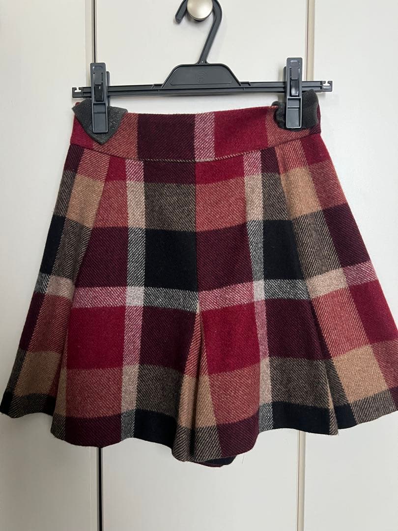 【美品】BLUE LABEL クレストブリッジチェック　キュロット 36