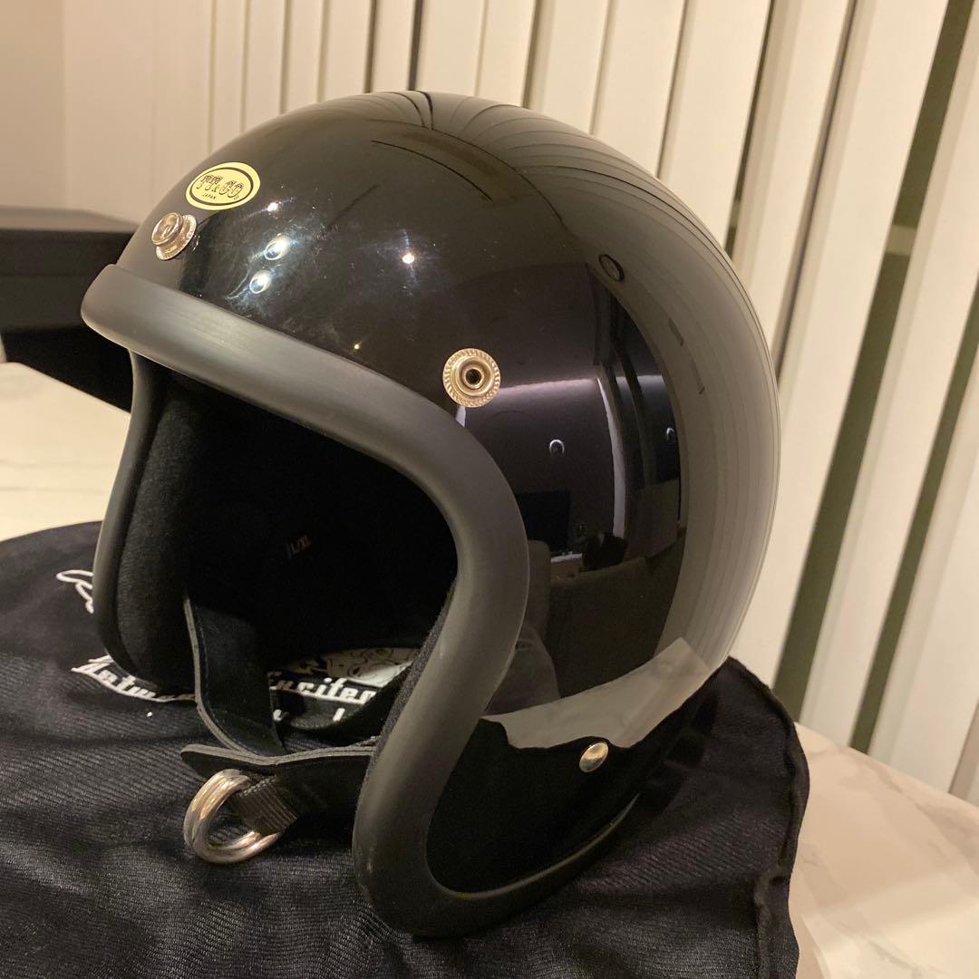 TT&CO. 500-TX ブラック ジェットヘルメット