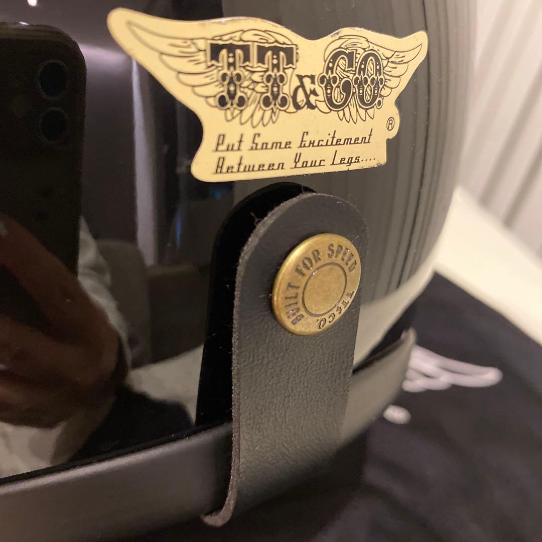 TT&CO. 500-TX ブラック ジェットヘルメット