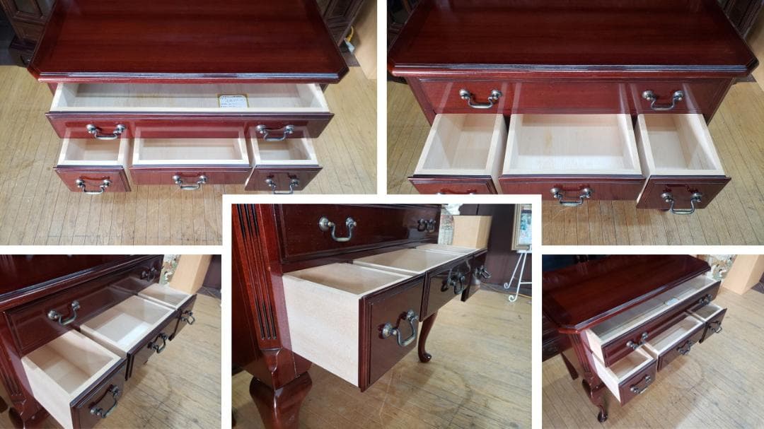 toshi　　A45　大塚家具 コンソールチェスト 猫脚　マボガニー材